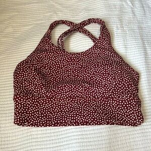 BuffBunny Rosa Sports Bra Red Bossy Sz M